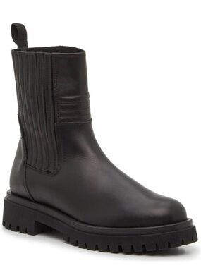 Coach and Four Black Lug Sole Chelsea Boot